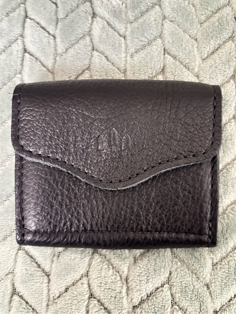 PLG SMALL BLACK PEBBLED LEATHER BOZEMAN WALLET
